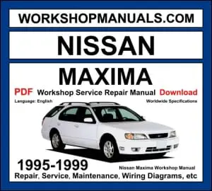 Nissan Maxima A32 1995-1999 workshop manual covering 3.0L VQ30DE V6 engine with service repair procedures and wiring diagrams PDF download