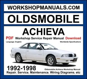 Oldsmobile Achieva workshop manual 1992-1998 with 2.3L Quad 4 and 3.1L V6 repair and wiring diagrams PDF