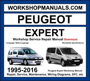 Peugeot Expert Workshop Repair and Service Manual 1995-2016 Download cover