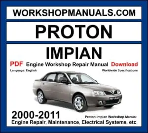 Proton Impian workshop manual 2000-2011 with 1.6L 4G18 Mitsubishi engine sedan repair and wiring diagrams PDF