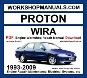 Proton Wira workshop manual 1993-2009 with 4G engine Mitsubishi-based sedan repair and wiring diagrams PDF