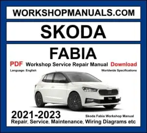 Skoda Fabia MK4 2021-2023 workshop manual covering 1.0 MPI, 1.0 TSI, and 1.5 TSI engines with repair procedures and wiring diagrams PDF download