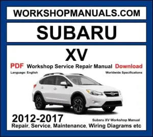 Subaru XV Crosstrek 2012-2017 GP workshop manual covering 1.6L FB16 and 2.0L FB20 Boxer engines with service repair procedures and wiring diagrams PDF download