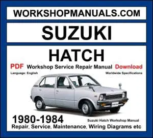 Suzuki Hatch Workshop Manual 1980-1984 with 543cc F5A kei car repair and wiring diagrams PDF