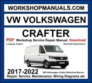 Volkswagen Crafter 2017-2022 workshop manual covering 2.0 TDI diesel engines in single and bi-turbo configurations with repair procedures and wiring diagrams PDF download