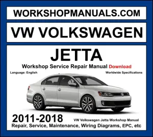 VW Jetta workshop manual 2011-2018 with TDI TSI and hybrid engine repair procedures and wiring diagrams PDF download