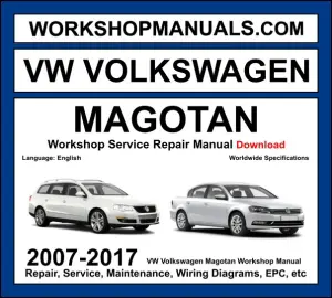 VW Magotan workshop manual 2007-2017 with engine repair procedures and wiring diagrams PDF download