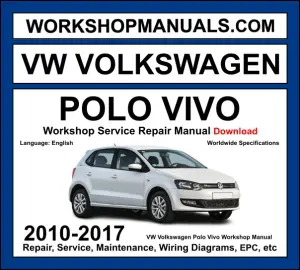 VW Volkswagen Polo Vivo 2010-2017 Workshop Repair and Service Manual Download cover