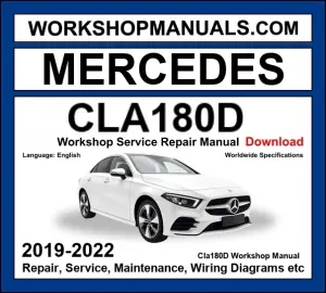 Mercedes CLA180d Workshop Repair and Service Manual 2019-2022 Download cover