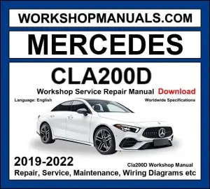 Mercedes CLA200d Workshop Repair and Service Manual 2019-2022 Download cover