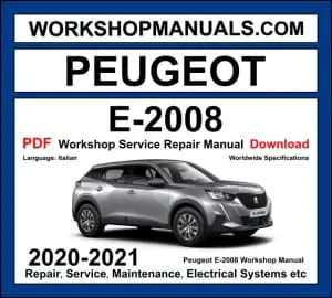 Peugeot E-2008 Workshop Repair and Service Manual Download 2020-2021 PDF cover