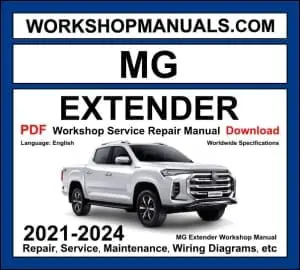 MG Extender Workshop Repair and Service Manual Download 2021-2024 PDF cover