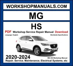 MG HS Workshop Repair and Service Manual Download 2020-2024 PDF cover