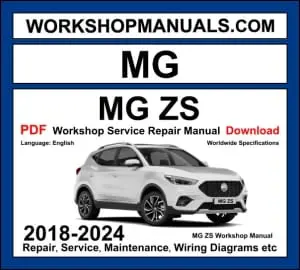 MG ZS Workshop Repair and Service Manual Download 2018-2024 PDF cover
