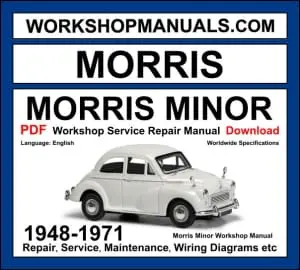 Morris Minor Workshop Repair and Service Manual Download 2023-2025 PDF cover