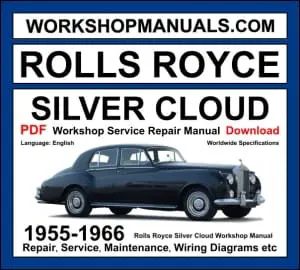 Rolls Royce Silver Cloud Workshop Manual 1955-1966 with 6.2L V8 repair and wiring diagrams PDF