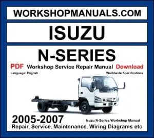 Isuzu N-Series Workshop Repair and Service Manual Download 2005-2007 PDF cover
