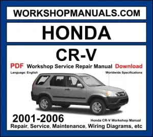 Honda CR-V 2001-2006 Workshop Manual Download PDF