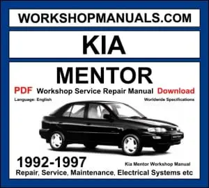 Kia Mentor 1992-1997 Workshop Manual Download PDF
