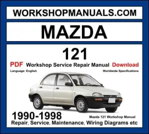 Mazda 121 Workshop Repair and Service Manual Download 1990-1998 PDF cover