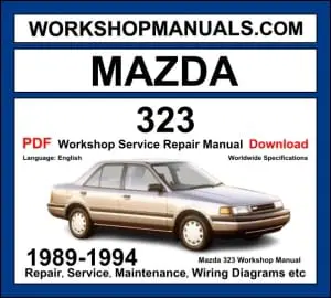 Mazda 323 Workshop Repair and Service Manual Download 1989-1994 PDF cover