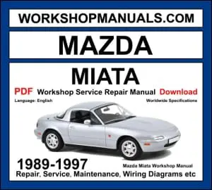 Mazda Miata Workshop Repair and Service Manual 1989-1997 Download PDF cover