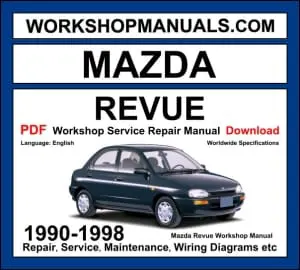 Mazda Revue Workshop Repair and Service Manual Download 1990-1998 PDF cover