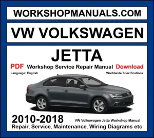 VW Volkswagen Jetta Workshop Repair and Service Manual 2010-2018 PDF Download cover