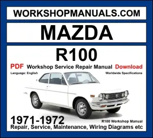 Mazda R100 Workshop Repair and Service Manual 1971-1972 PDF + Parts Catalogue cover