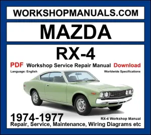 Mazda RX-4 Workshop Repair and Service Manual 1974-1977 PDF cover