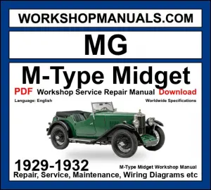 MG Midget M-Type 1929-1932 Instruction Manual and Spare Parts List