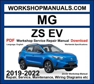 MG ZS EV Electric SUV EV 2019-2022 Workshop Manual