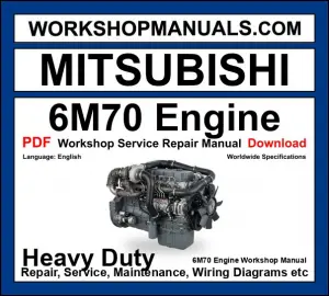 Mitsubishi 6M70 Diesel Engine Workshop Manual