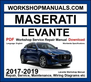 Maserati Levante M161 workshop repair manual PDF 2017-2019 cover