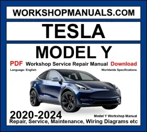 Tesla Model Y 2020-2024 Service Manual PDF Download cover