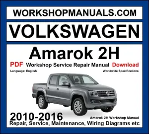 VW Volkswagen Amarok 2H workshop repair manual PDF 2010-2016 cover