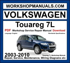 VW Volkswagen Touareg 7L workshop repair manual PDF 2003-2010 cover
