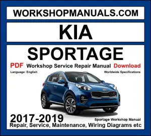 Kia Sportage 2.0 T-GDI and 2.4 GDI 2017-2019 Workshop Manual
