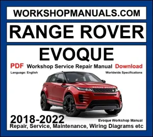 Range Rover Evoque 2018-2022 Workshop Service Repair Manual PDF L551 Diesel cover