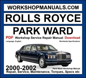 Rolls Royce Park Ward Workshop Repair and Service Manual PDF 2000-2002 cover
