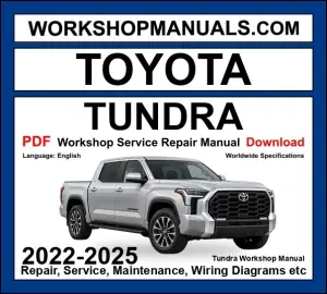 Toyota Tundra Workshop Repair and Service Manual 2022-2025 PDF Download cover