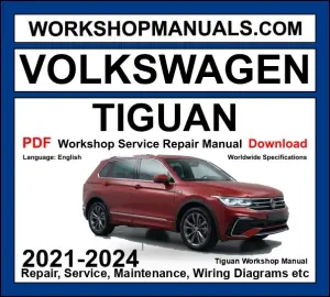 Volkswagen Tiguan 2021-2024 Workshop Service Repair Manual PDF, Facelift cover