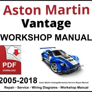 Aston Martin Vantage Workshop Manual 2005-2018 PDF