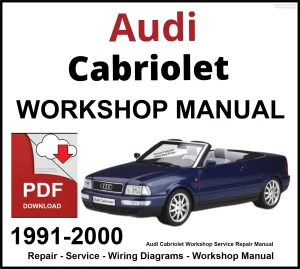 Audi Cabriolet Workshop and Service Manual 1991-2000