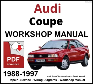 Audi Coupe Workshop and Service Manual 1988-1997 PDF