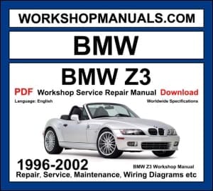 BMW Z3 1996-2002 workshop manual covering 1.9L M44, 2.5L M54, 2.8L M52, 3.0L M54 and 3.2L S54 engines with repair procedures PDF download