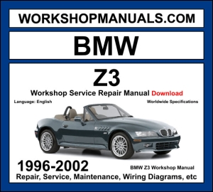 BMW Z3 Workshop Manual 1996-2002 with M52 M54 inline-6 roadster repair and wiring diagrams PDF