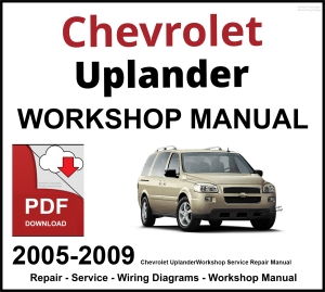 Chevrolet Uplander 2005-2009 Workshop and Service Manual PDF