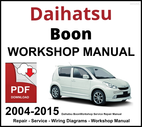 Daihatsu Boon 2004-2015 Workshop and Service Manual PDF