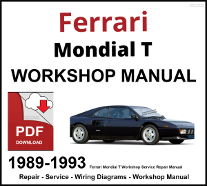 Ferrari Mondial T Workshop and Service Manual PDF 1989-1993